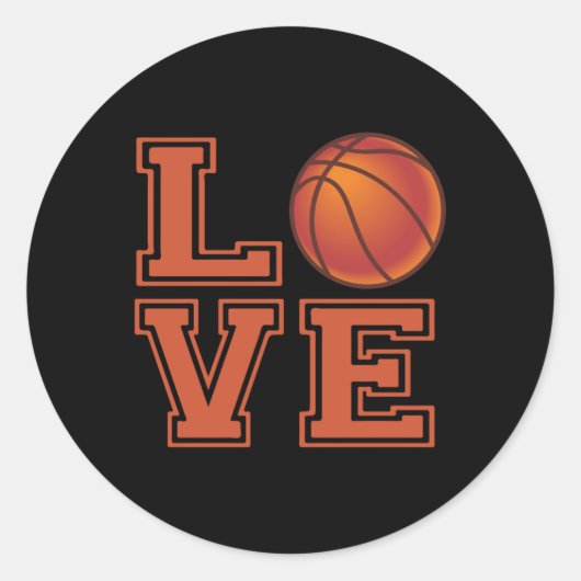 Basketball-Sticker-Pack Nr. 2 Runder Aufkleber (Vorderseite)