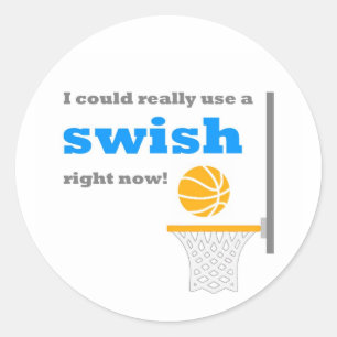 Basketball-Sticker Runder Aufkleber