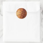 Basketball-Sticker Runder Aufkleber (Tasche)