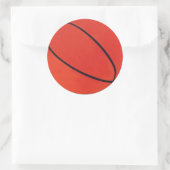 Basketball-Sticker Runder Aufkleber (Tasche)