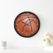 Basketball-Stil | Personalisieren Große Wanduhr (Zuhause)