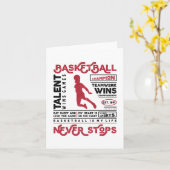 Basketball stoppt nie karte (Gelbe Blume)