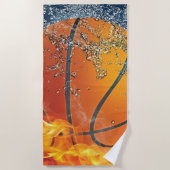 Basketball Strandtuch (Vorderseite)