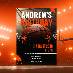 Basketball-Straßen-Einladung Einladung