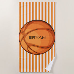 Basketball Streifen Design Badetuch