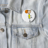 Basketball-Strichmännchen-Knopf Button (Beispiel)
