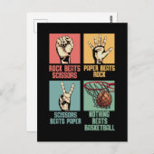 Basketball-süchtig Postkarte (Vorne/Hinten)