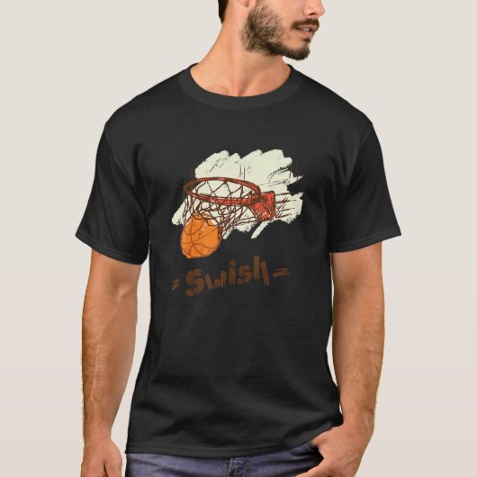 Basketball Swish-Shirt T-Shirt (Vorderseite)