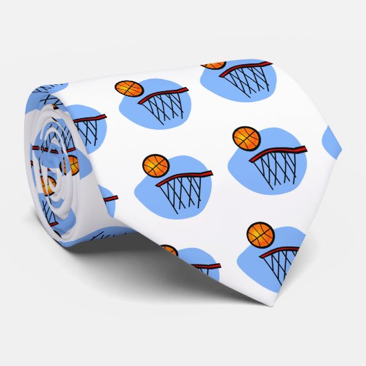 Basketball Swoosh Krawatte (Gerollt)