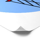 Basketball-Swoosh Poster (Ecke)