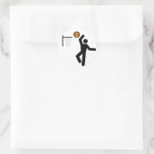 Basketball Symbol Sticker (Tasche)