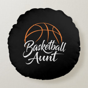 Basketball Tante Basketball Mama Tante Geschenk Rundes Kissen