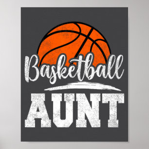 Basketball-Tante Basketball-Spielerin Spieltag Müt Poster