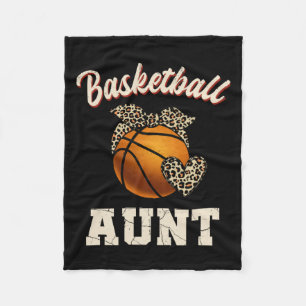Basketball Tante Leopard Basketball Spielerin Mutt Fleecedecke