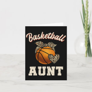 Basketball Tante Leopard Basketball Spielerin Mutt Karte