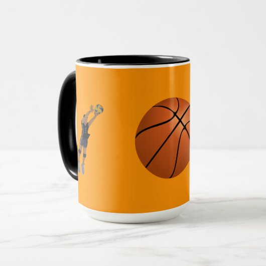 Basketball Tasse (Vorderseite Links)