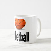 Basketball-Tasse der Liebe I Kaffeetasse (VorderseiteRechts)