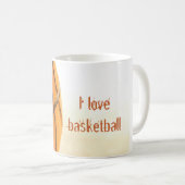 Basketball-Tasse der Liebe I Kaffeetasse (VorderseiteRechts)