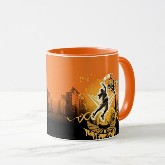 Basketball-Tasse Tasse (VorderseiteRechts)