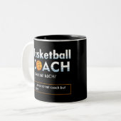 Basketball-Tasse Zweifarbige Tasse (Vorderseite Links)