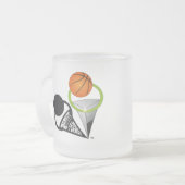 Basketball-Tassen Mattglastasse (Vorderseite Links)