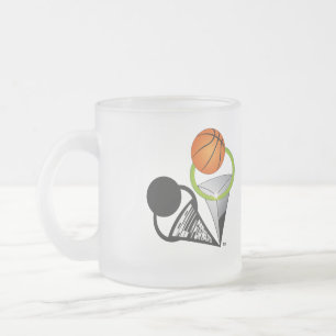 Basketball-Tassen Mattglastasse