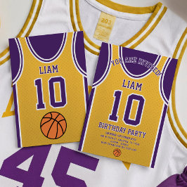 Basketball Team 10 Einladung zum Geburtstag