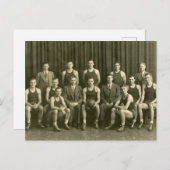 Basketball-Team 1919 Postkarte (Vorne/Hinten)
