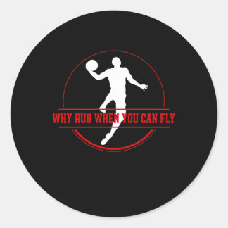 Basketball Team Basketball Basketball Basketball B Runder Aufkleber