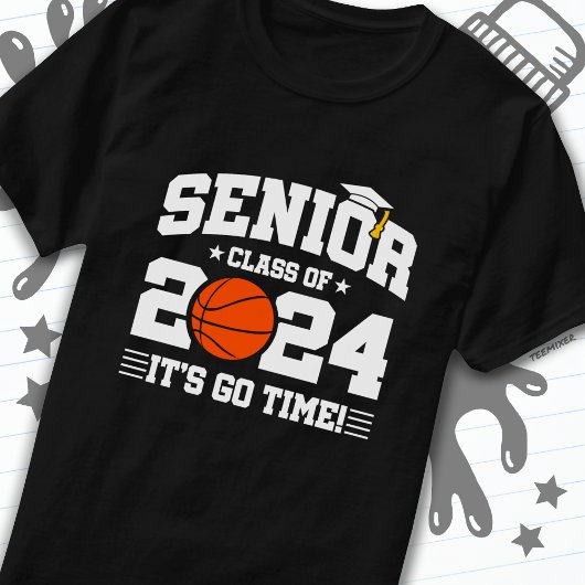 Basketball Team Class 2024 Abschluss Senior 2024 T-Shirt