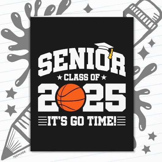 Basketball Team Class 2025 Abschluss Senior 2025 Karte