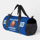 Basketball Team Coach oder Player Blue Personalisi Duffle Bag (Rechte Ecke)