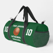 Basketball-Team-Coach oder Spieler Grün Personalis Duffle Bag (Rechte Ecke)