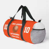 Basketball Team Coach Player Orange Personalisiere Duffle Bag (Rechte Ecke)