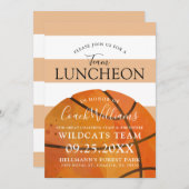 Basketball Team Ende der Saison Luncheon Einladung (Vorne/Hinten)