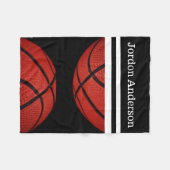 Basketball-Team-Fan geben Namen Fleecedecke (Vorderseite (Horizontal))