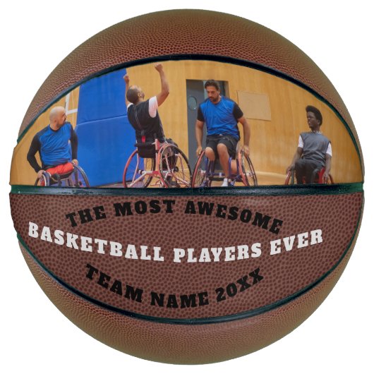 Basketball Team Foto Benutzerdefinierter Text Pers (Vorderseite)