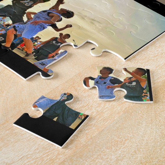Basketball Team FotoCollage Puzzle (Seite)