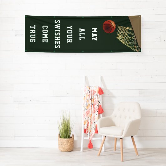 Basketball Team Grüner Banner (Insitu)