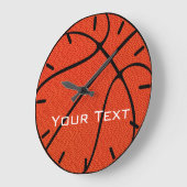 Basketball-Team-kundenspezifische Text-Wanduhr Große Wanduhr (Winkel)