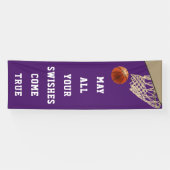 Basketball Team Lila Banner (Horizontal)