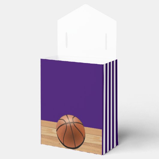 Basketball Team Lila GefälligkeitsBox Geschenkschachtel (Geöffnet)