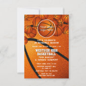 Basketball-Team Logo Ende der Saison Preisverleihu Einladung (Vorderseite)
