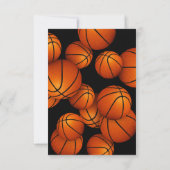 Basketball-Team Logo Ende der Saison Preisverleihu Einladung (Rückseite)