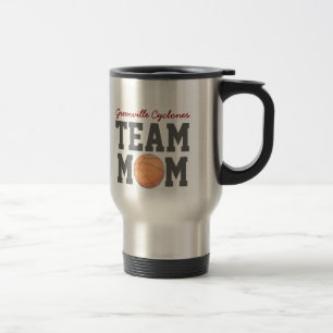 Basketball-Team-Mama-Geschenk-Tasse Reisebecher