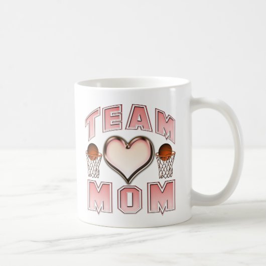 Basketball-Team-Mama Kaffeetasse (Rechts)