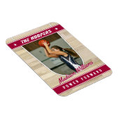 Basketball Team Maßgeschneiderte Red Souvenir Magnet (Rechte Seite)