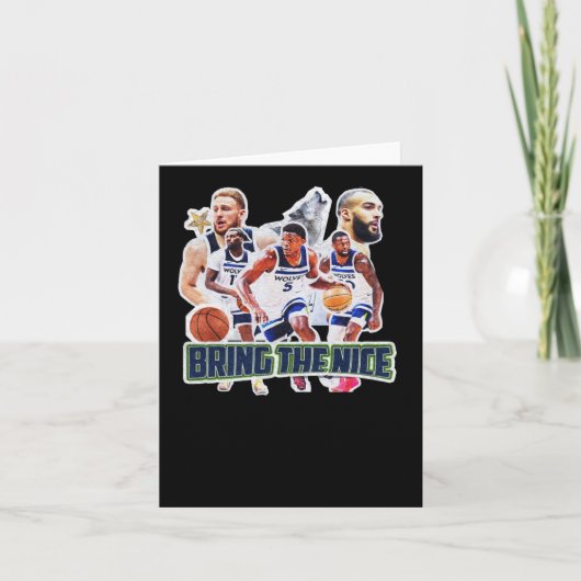Basketball Team Minnesota Squad Design 1 Karte (Vorderseite)