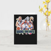 Basketball Team Minnesota Squad Design 1 Karte (Gelbe Blume)