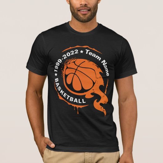 Basketball Team Name. Personalisieren des T - Shir T-Shirt (Vorderseite)